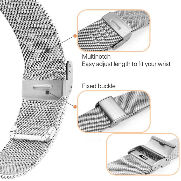 For Xiaomi Redmi Watch 3 20mm xDfind Milanese Metal Buckle Watch Band
