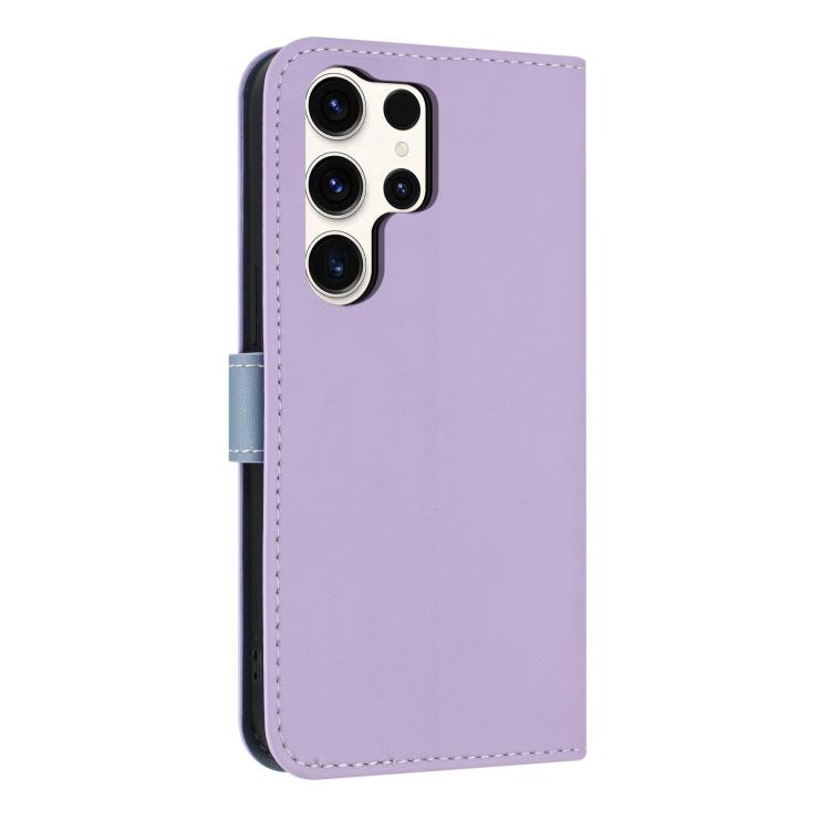 For Samsung Galaxy S24 Ultra 5G Metal Bow Leather Phone Case with Hand Strap