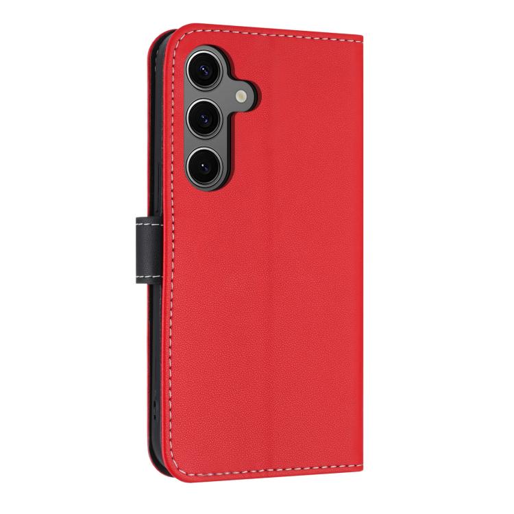 For Samsung Galaxy S25 FE 5G Metal Bow Leather Phone Case with Hand Strap