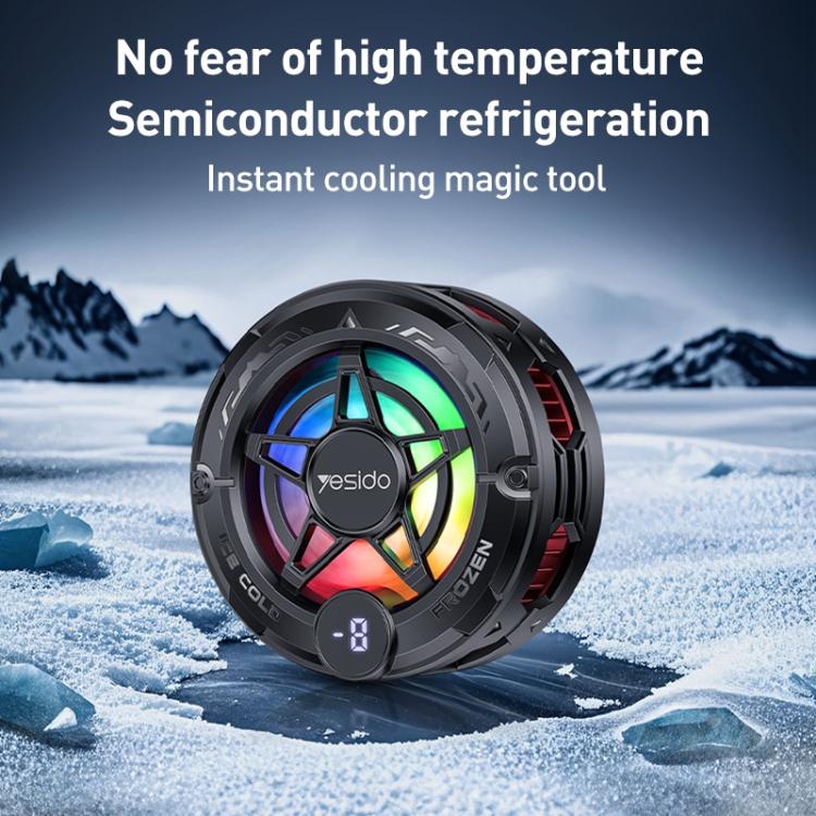 Yesido C226 Semiconductor Refrigeration Magnetic Universal Phone Radiator - Black