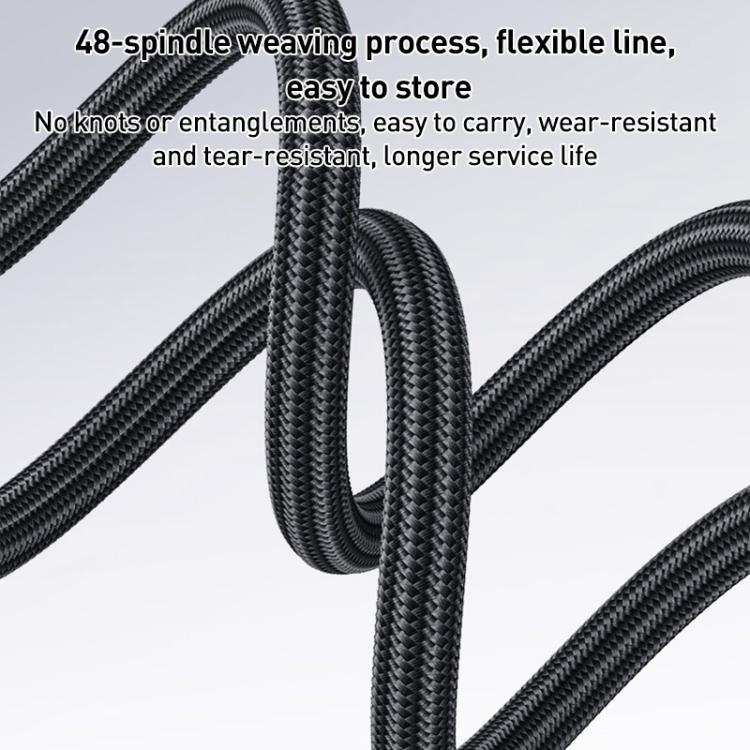 Yesido CA137C 66W USB to Type-C Streamer Light Data Cable, Length: 1.2m - Grey