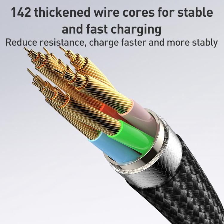 Yesido CA137L 12W USB to 8 Pin Streamer Light Data Cable, Length: 1.2m - Grey