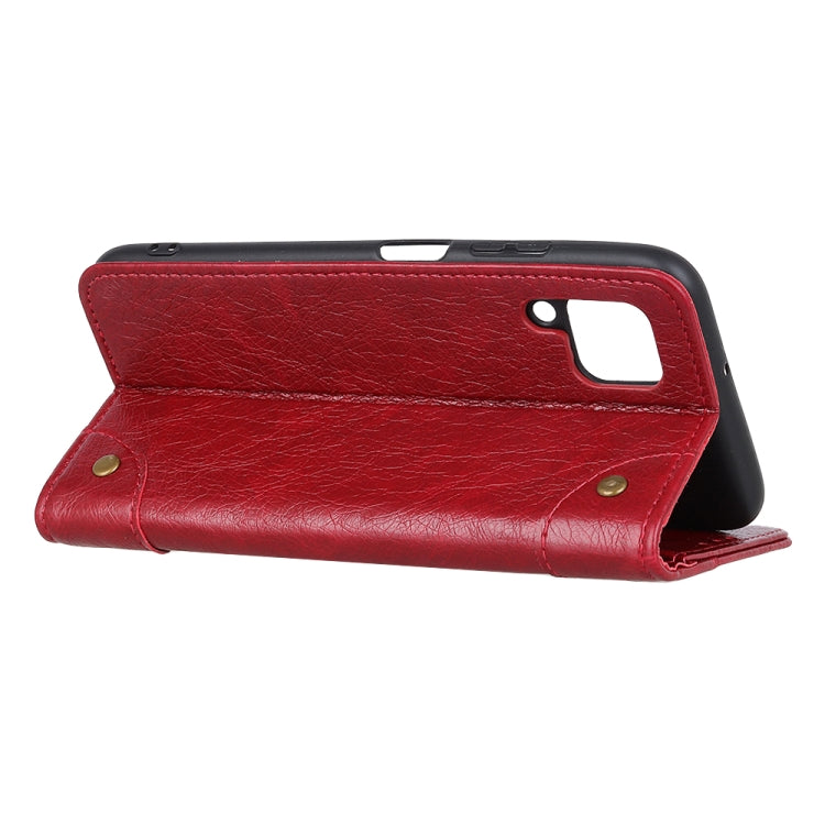 For Samsung Galaxy A42 5G Copper Buckle Nappa Texture Horizontal Flip Leather Case with Holder & Card Slots & Wallet