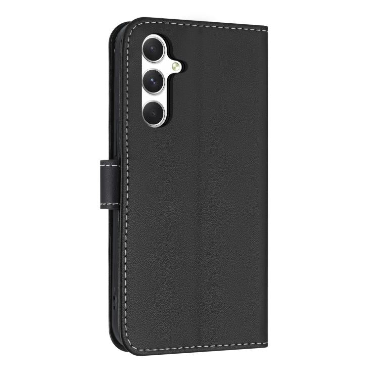For Samsung Galaxy A24 5G Metal Bow Leather Phone Case with Hand Strap