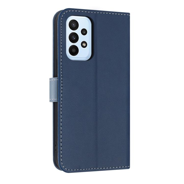 For Samsung Galaxy A33 5G Metal Bow Leather Phone Case with Hand Strap