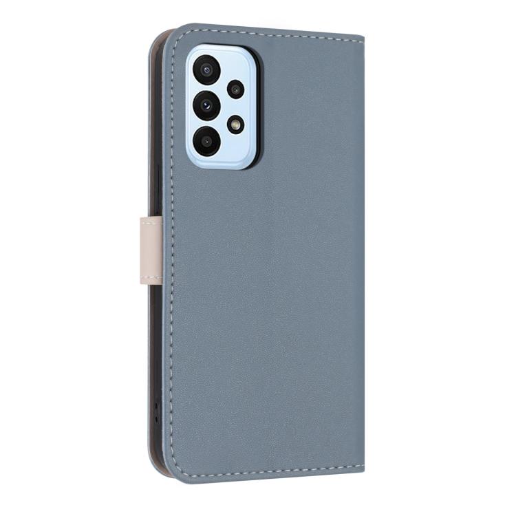 For Samsung Galaxy A33 5G Metal Bow Leather Phone Case with Hand Strap