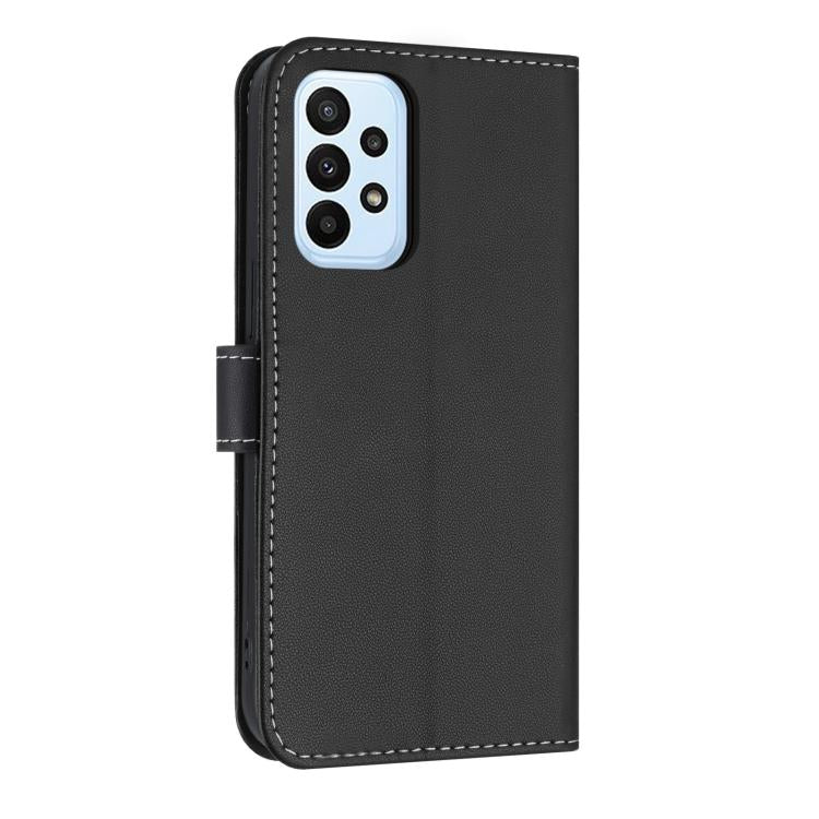For Samsung Galaxy A53 5G Metal Bow Leather Phone Case with Hand Strap