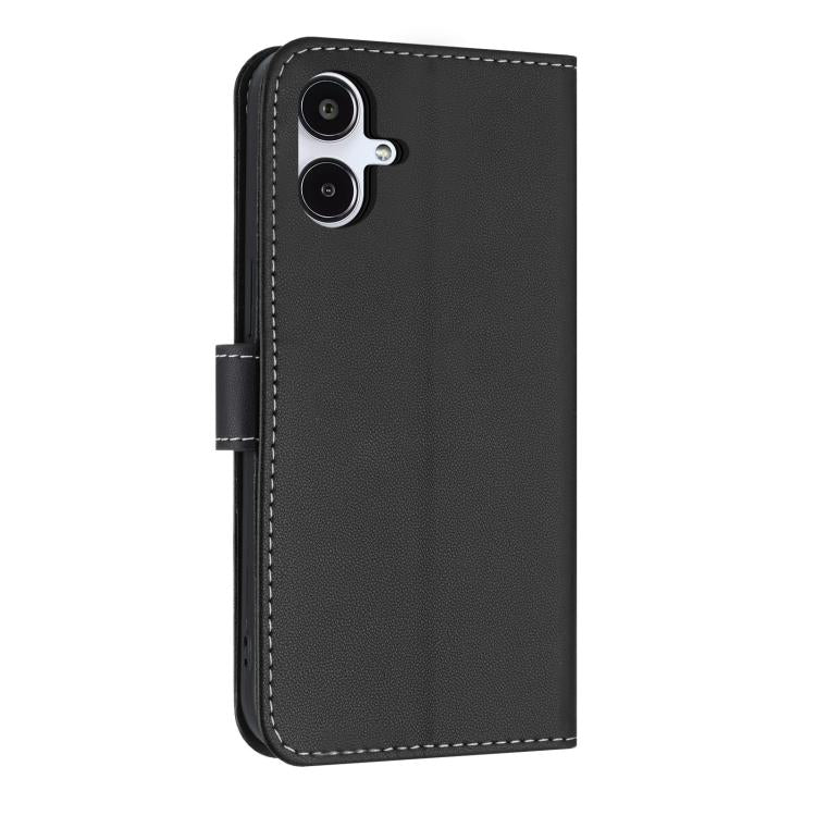 For Samsung Galaxy A06  / A07 4G Metal Bow Leather Phone Case with Hand Strap