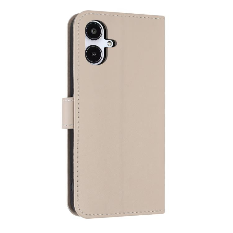 For Samsung Galaxy A06  / A07 4G Metal Bow Leather Phone Case with Hand Strap