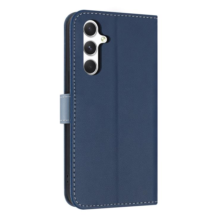 For Samsung Galaxy A37 5G Metal Bow Leather Phone Case with Hand Strap