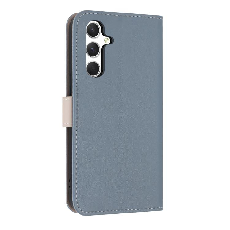 For Samsung Galaxy A37 5G Metal Bow Leather Phone Case with Hand Strap