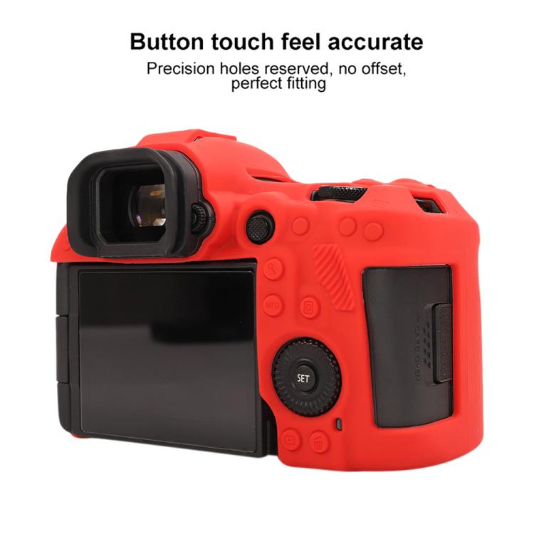 For Canon EOS R5 Mark II / R5II Glossy Soft Silicone Protective Case