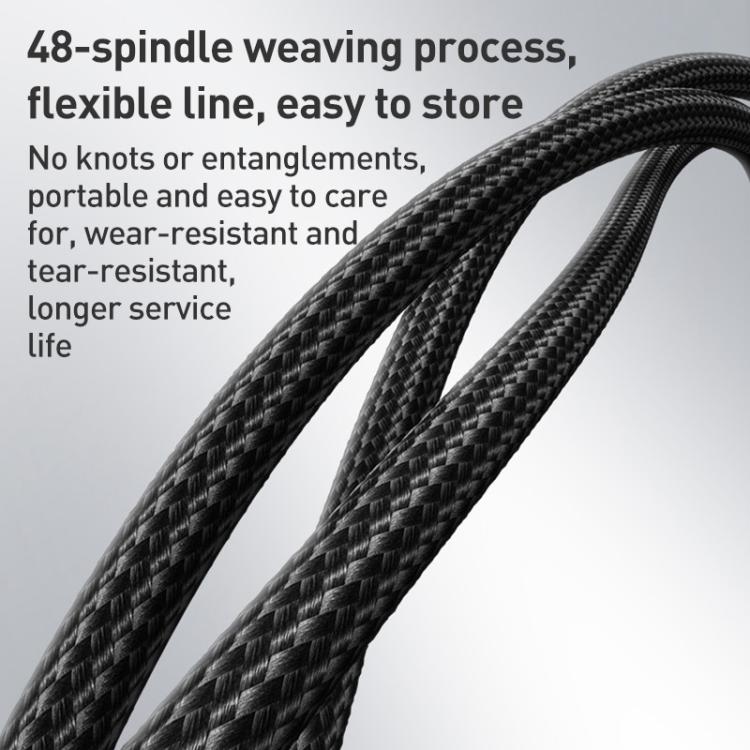 Yesido CA198 60W Type-C to Type-C Streamer Light Data Cable, Length: 1.2m - Grey