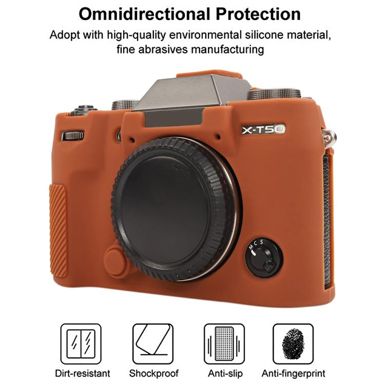 For FUJIFILM X-T50 Glossy Soft Silicone Protective Case