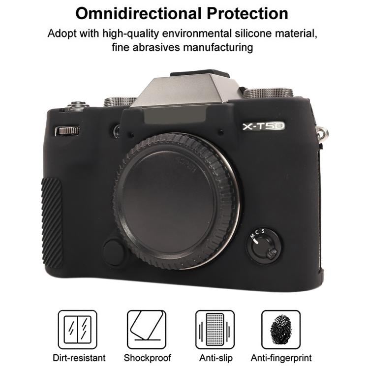 For FUJIFILM X-T50 Glossy Soft Silicone Protective Case