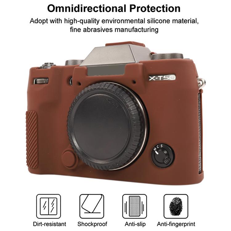 For FUJIFILM X-T50 Glossy Soft Silicone Protective Case