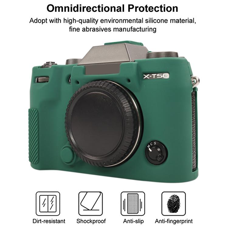 For FUJIFILM X-T50 Glossy Soft Silicone Protective Case