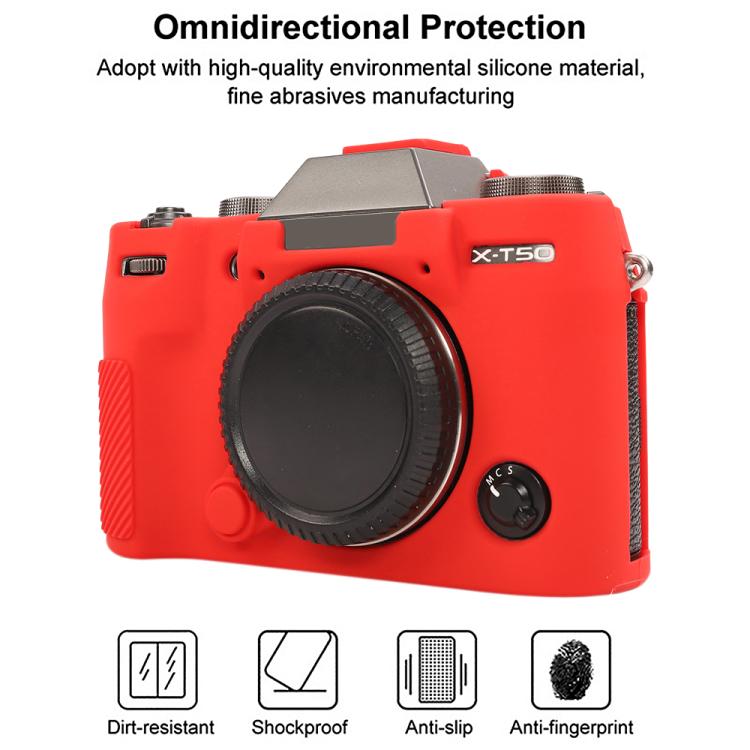 For FUJIFILM X-T50 Glossy Soft Silicone Protective Case