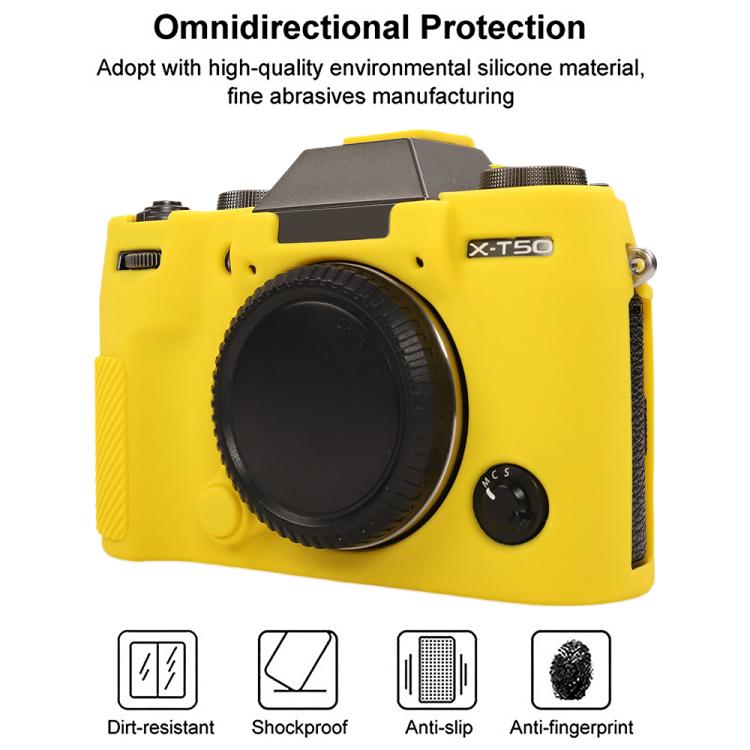 For FUJIFILM X-T50 Glossy Soft Silicone Protective Case