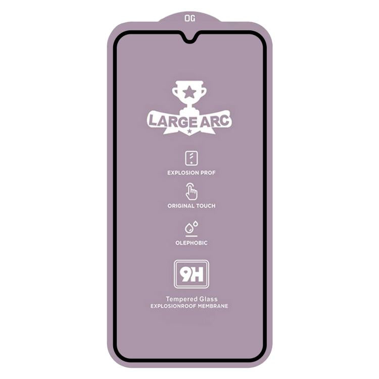 For Samsung Galaxy A06s 25pcs 9H 0.4mm High Aluminum Large Arc Tempered Glass Film