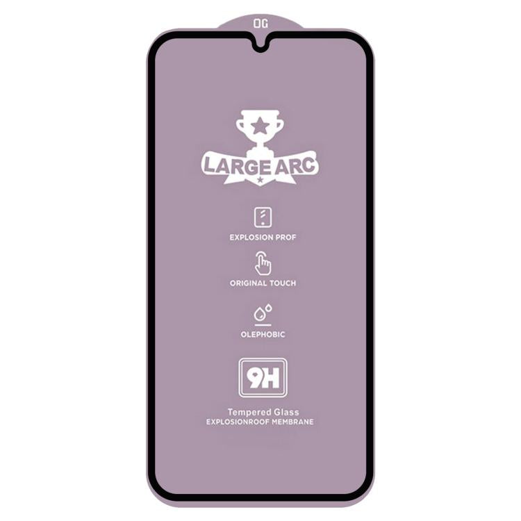 For Samsung Galaxy A34 5G 25pcs 9H 0.4mm High Aluminum Large Arc Tempered Glass Film