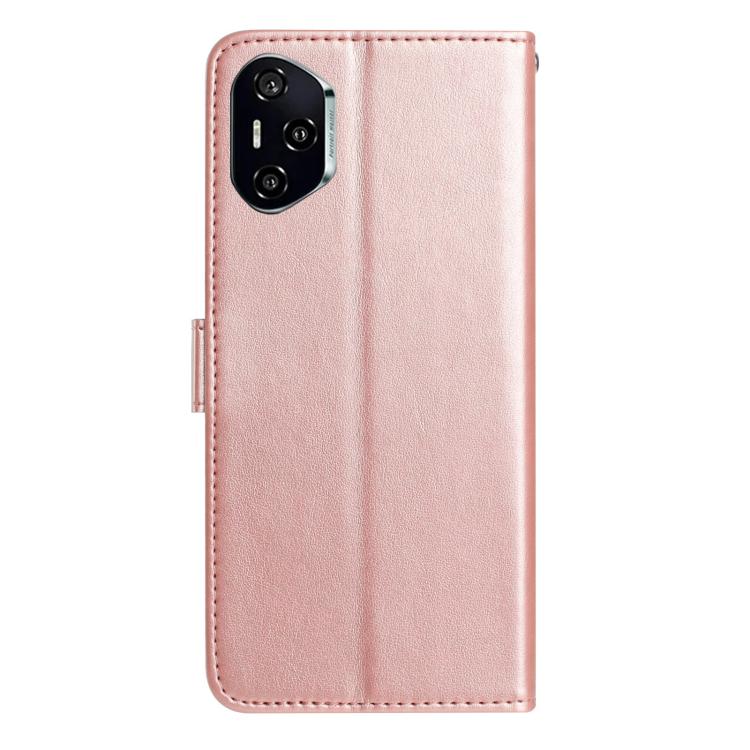 For Honor 400 Pro Global 160.8mm Rose Flower Embossing Pattern Leather Phone Case
