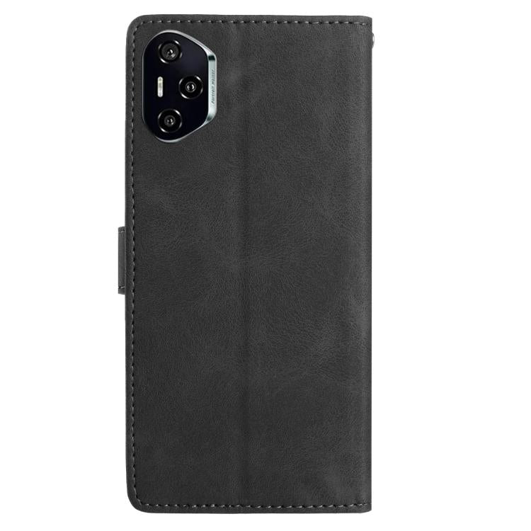 For Honor 400 Pro Global 160.8mm Rose Flower Embossing Pattern Leather Phone Case