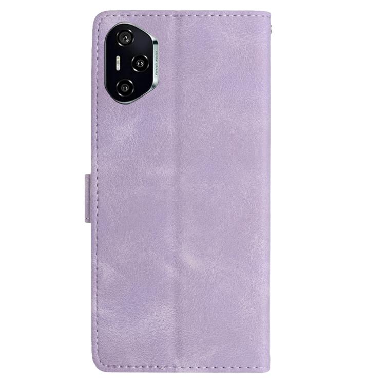 For Honor 400 Pro Global 160.8mm Rose Flower Embossing Pattern Leather Phone Case