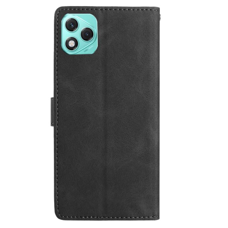 For Honor 400 Lite Global Rose Flower Embossing Pattern Leather Phone Case