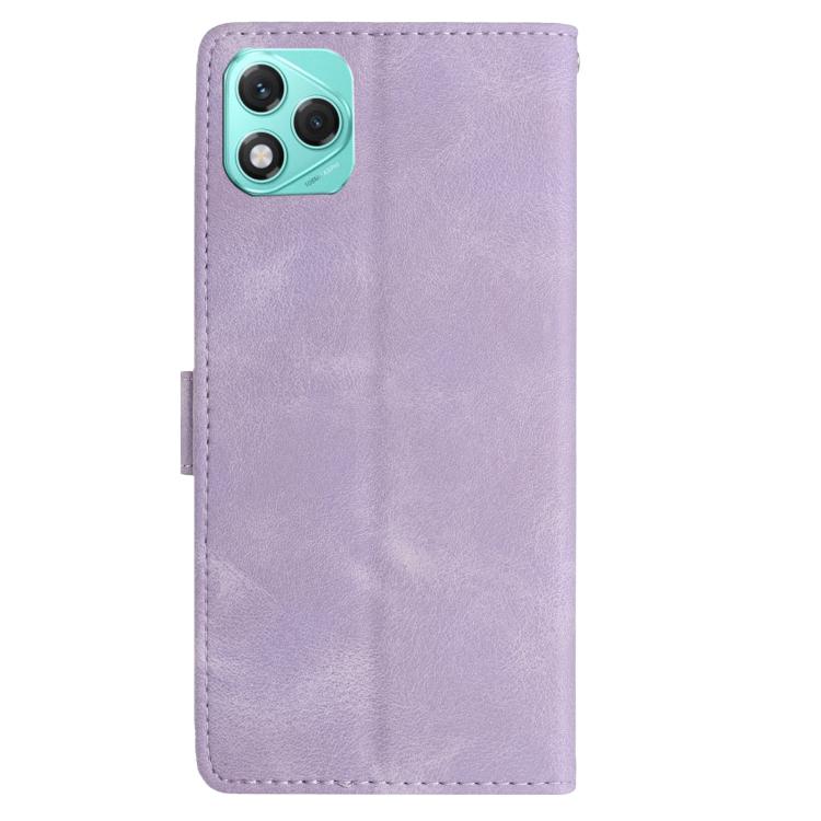 For Honor 400 Lite Global Rose Flower Embossing Pattern Leather Phone Case