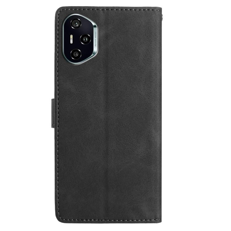 For Honor 400 Global 156.5mm Rose Flower Embossing Pattern Leather Phone Case