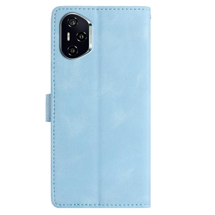 For Honor 400 Global 156.5mm Rose Flower Embossing Pattern Leather Phone Case