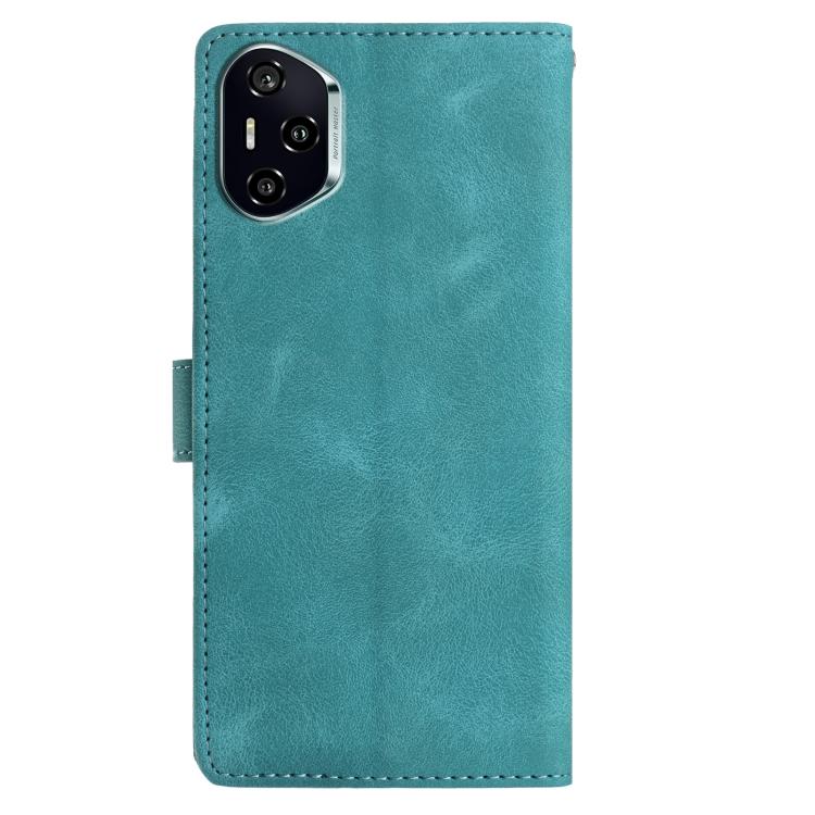 For Honor 400 Global 156.5mm Rose Flower Embossing Pattern Leather Phone Case