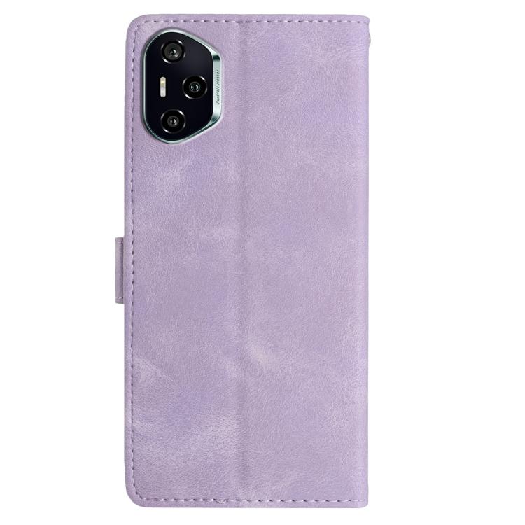 For Honor 400 Global 156.5mm Rose Flower Embossing Pattern Leather Phone Case