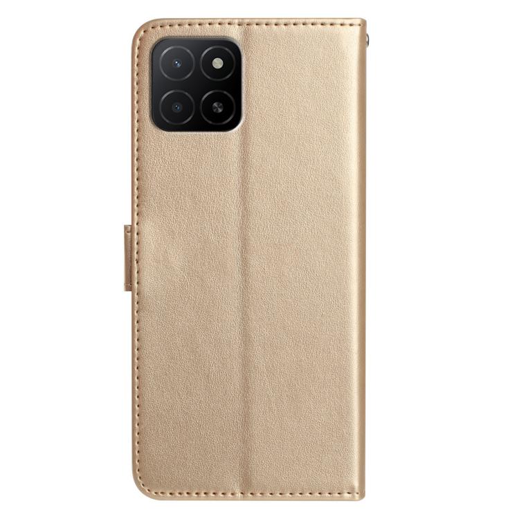 For Honor X5b Plus Rose Flower Embossing Pattern Leather Phone Case
