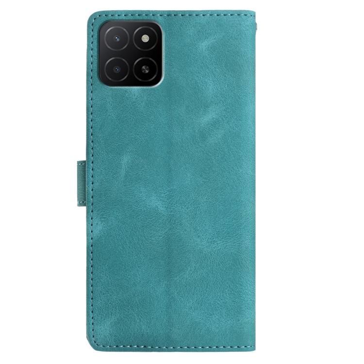 For Honor X5b Plus Rose Flower Embossing Pattern Leather Phone Case
