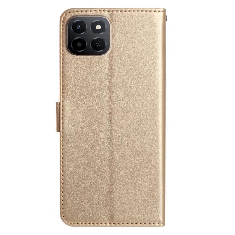 For Honor X6c 4G Rose Flower Embossing Pattern Leather Phone Case