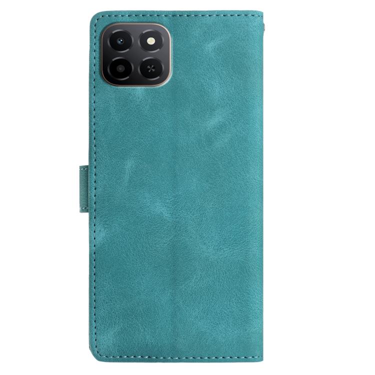 For Honor X6c 4G Rose Flower Embossing Pattern Leather Phone Case