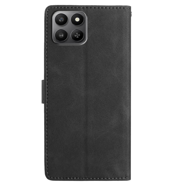 For Honor 400 Smart 5G Rose Flower Embossing Pattern Leather Phone Case