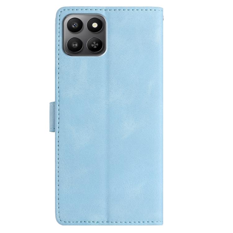 For Honor 400 Smart 5G Rose Flower Embossing Pattern Leather Phone Case