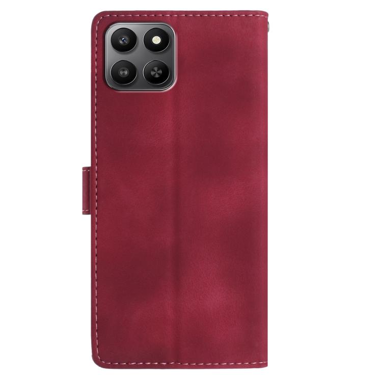 For Honor 400 Smart 5G Rose Flower Embossing Pattern Leather Phone Case