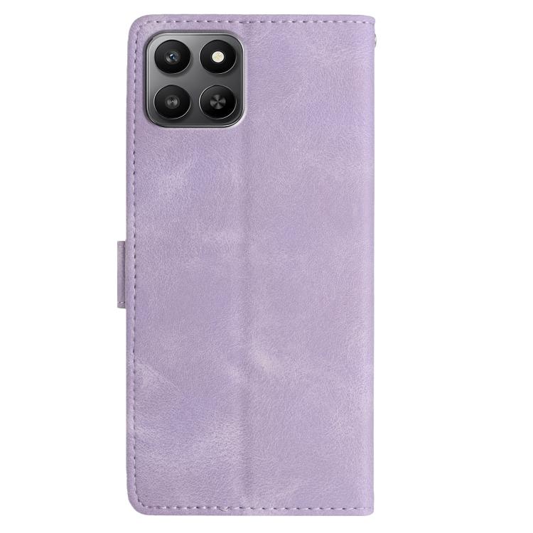 For Honor 400 Smart 5G Rose Flower Embossing Pattern Leather Phone Case