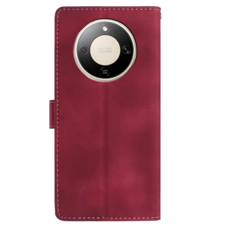 For Honor X9d 5G Rose Flower Embossing Pattern Leather Phone Case