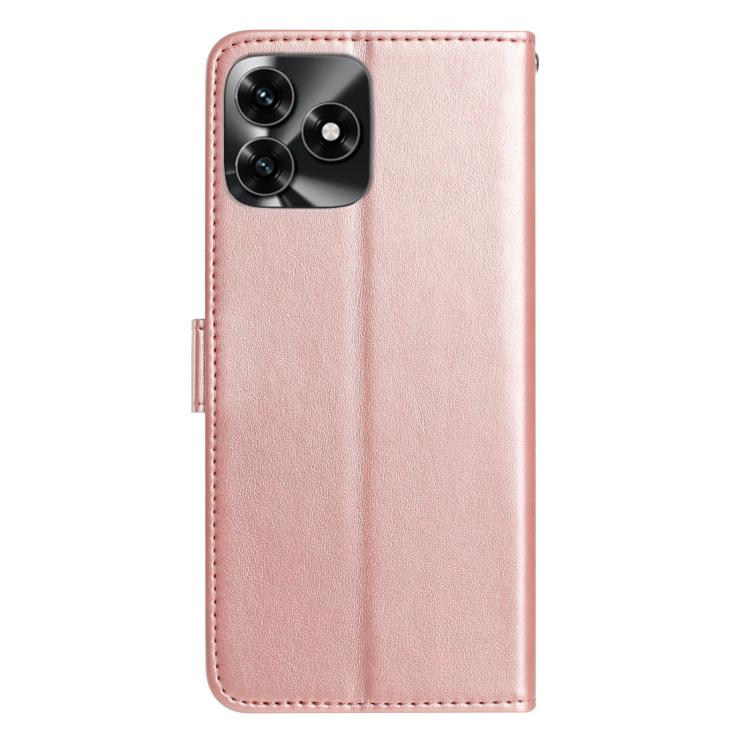 For Honor X5c 4G Rose Flower Embossing Pattern Leather Phone Case