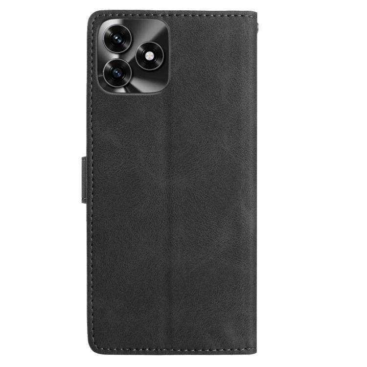 For Honor X5c 4G Rose Flower Embossing Pattern Leather Phone Case