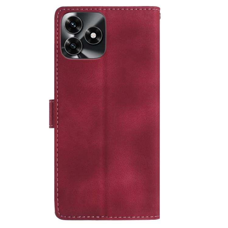 For Honor X5c 4G Rose Flower Embossing Pattern Leather Phone Case