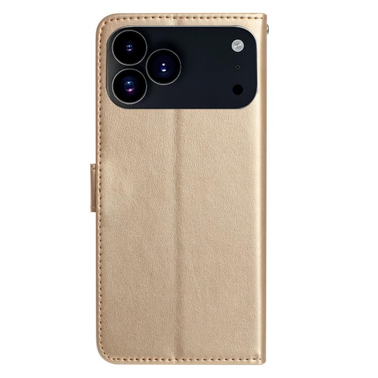 For iPhone 17 Pro Rose Flower Embossing Pattern Leather Phone Case