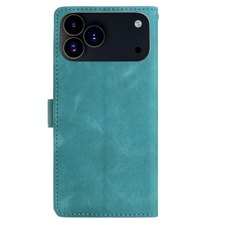 For iPhone 17 Pro Rose Flower Embossing Pattern Leather Phone Case