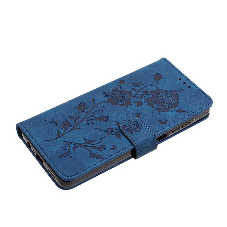 For iPhone 17 Pro Max Rose Flower Embossing Pattern Leather Phone Case