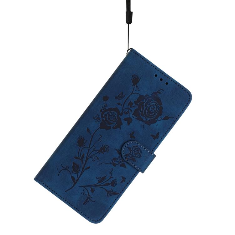 For iPhone 17 Pro Max Rose Flower Embossing Pattern Leather Phone Case